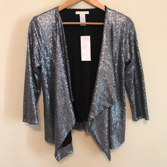 Design History steel sequin 3/4 length jacket - Picture 2 of 8